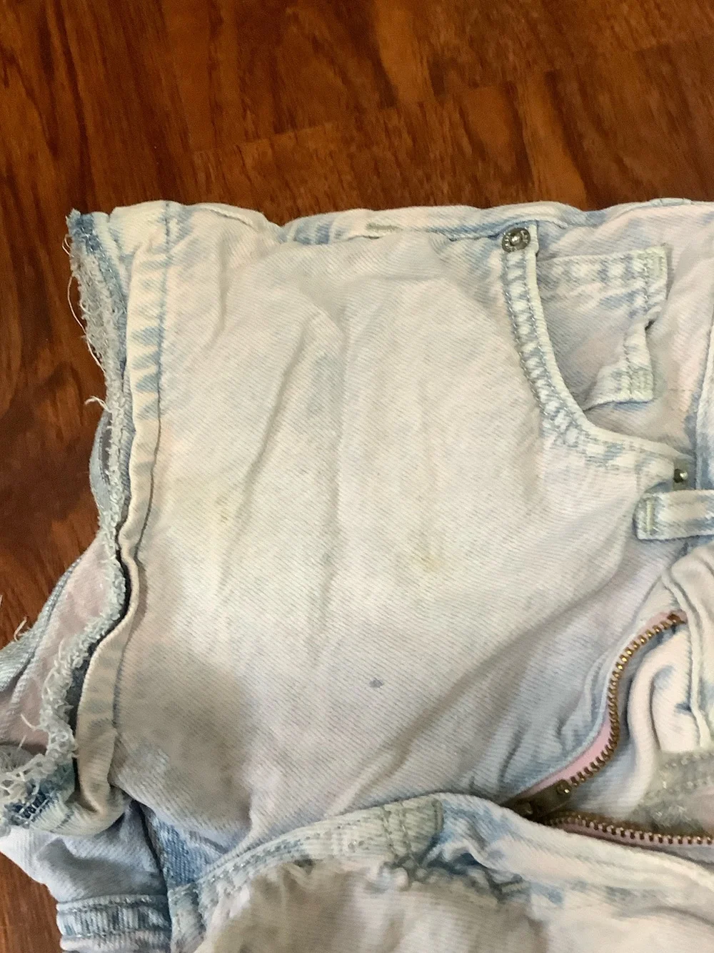 Old Navy Black Daisy Print Drawstring Shorts & Light Wash Denim Cutoffs